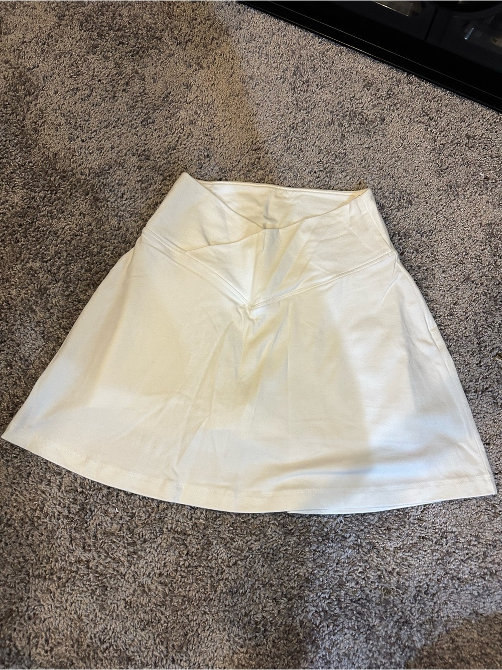 Women's White A-Line Skort